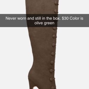 Knee high stiletto boots